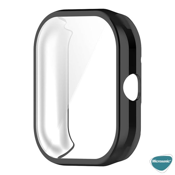Microsonic Xiaomi Redmi Watch 5 Kılıf 360 Full Round Soft Silicone Siyah