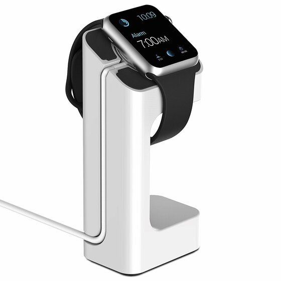 Microsonic Apple Watch Series 32 38mm Masaüstü Şarj Standı Dock Beyaz