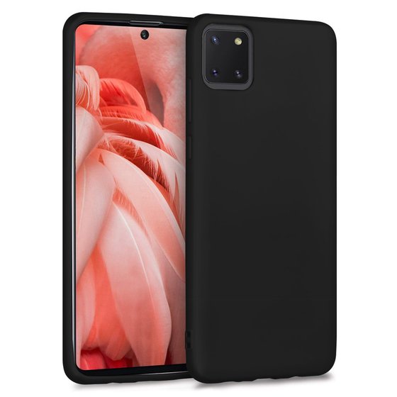 Microsonic Matte Silicone Samsung Galaxy A81 (Note 10 Lite) Kılıf Siyah