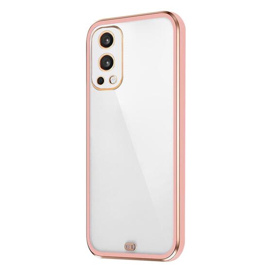 Microsonic OnePlus Nord 2 Kılıf Laser Plated Soft Pembe