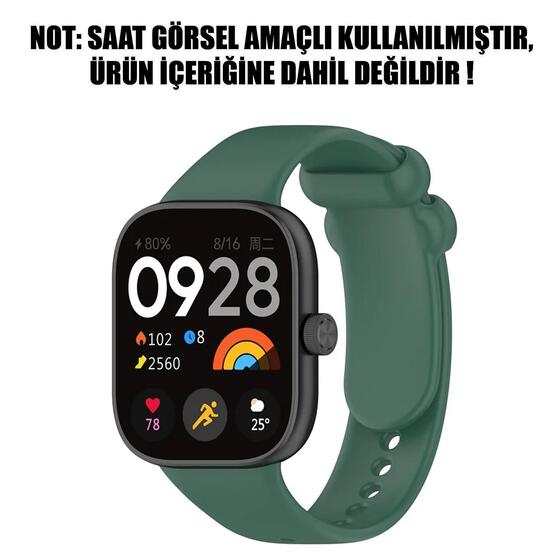 Microsonic Xiaomi Redmi Watch 5 Kordon Silicone Sport Band Yeşil