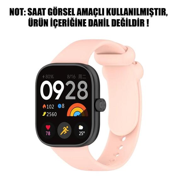 Microsonic Xiaomi Redmi Watch 5 Kordon Silicone Sport Band Rose Gold