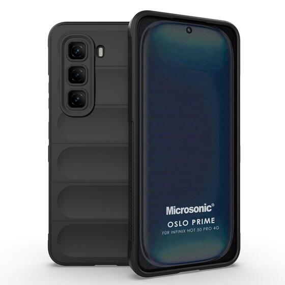 Microsonic Infinix Hot 50 Pro 4G Kılıf Oslo Prime Siyah
