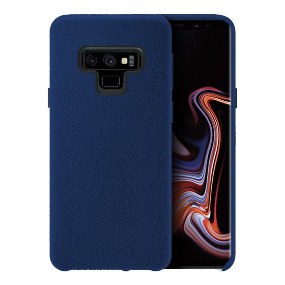 Microsonic Samsung Galaxy Note 9 Kılıf Alcantara Süet Lacivert