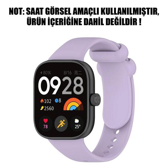 Microsonic Xiaomi Redmi Watch 5 Kordon Silicone Sport Band Lila