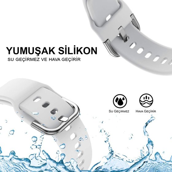 Microsonic Samsung Gear Sport Silikon Kordon Siyah