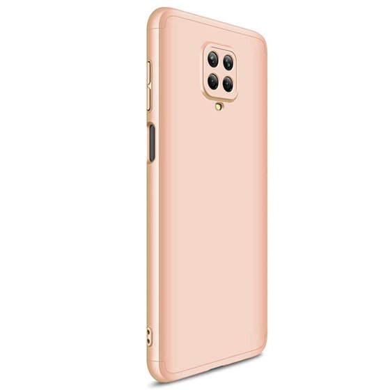 Microsonic Xiaomi Redmi Note 9S Kılıf Double Dip 360 Protective Gold