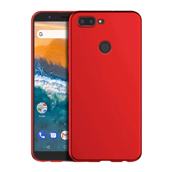 Microsonic Matte Silicone General Mobile GM9 Pro Kılıf Kırmızı