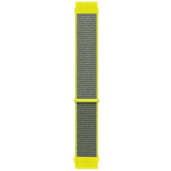 Microsonic Amazfit GTR 3 Hasırlı Kordon Woven Sport Loop Sarı