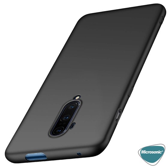 Microsonic Matte Silicone OnePlus 7T Pro Kılıf Mor