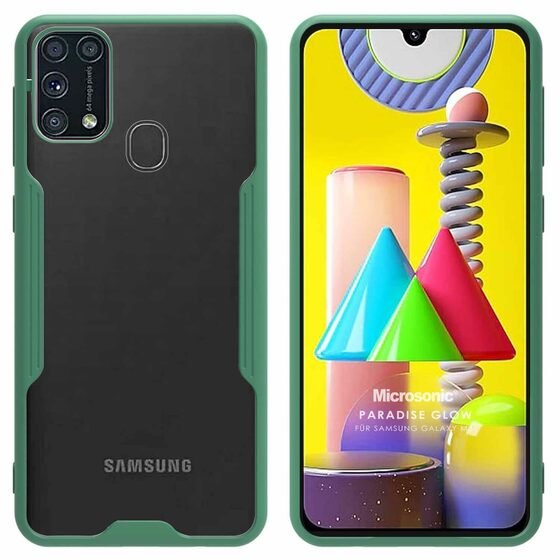 Microsonic Samsung Galaxy M31 Kılıf Paradise Glow Yeşil