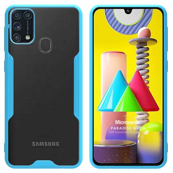 Microsonic Samsung Galaxy M31 Kılıf Paradise Glow Turkuaz