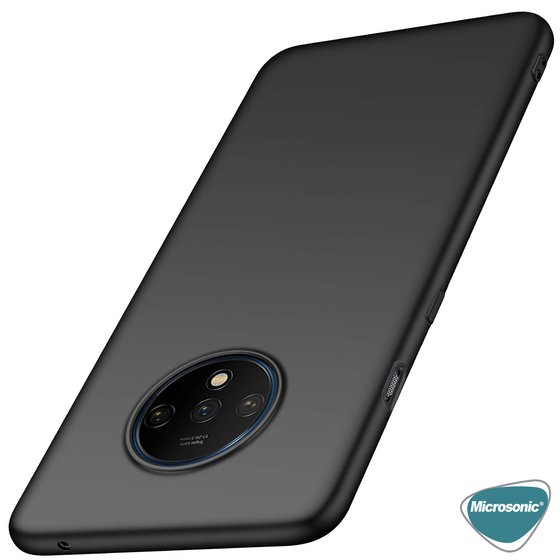 Microsonic Matte Silicone OnePlus 7T Kılıf Siyah