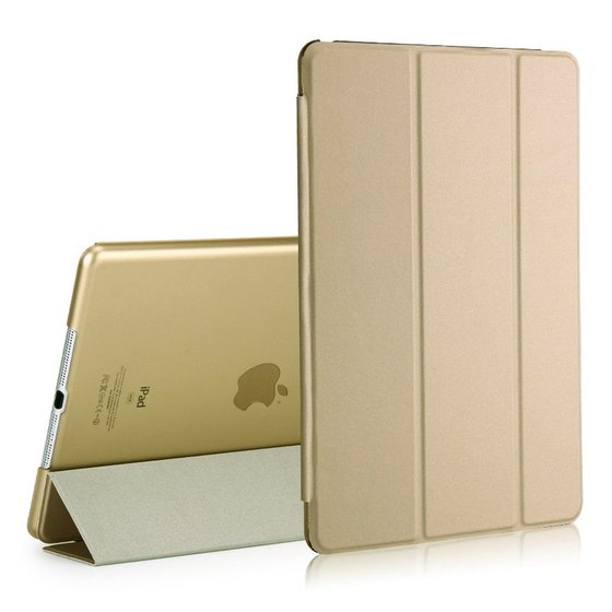 Microsonic Apple iPad 9.7 2017 (A1822-A1823) Smart Case ve arka Kılıf Gold