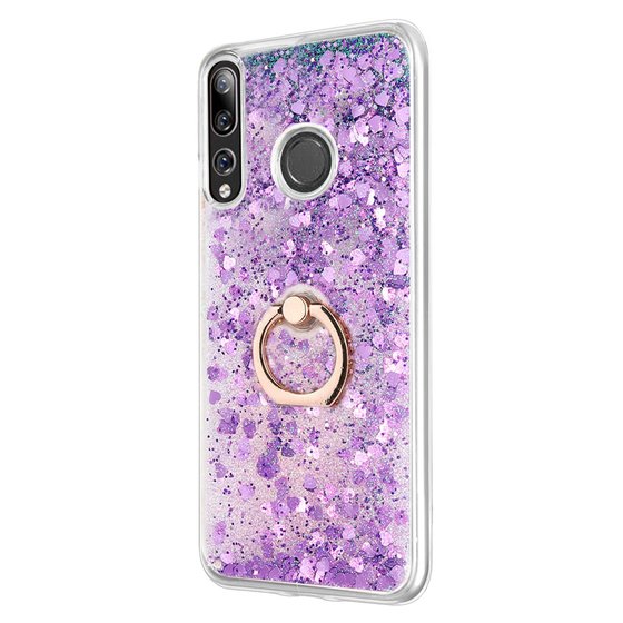 Microsonic Huawei Y9 Prime 2019 Kılıf Glitter Liquid Holder Mor