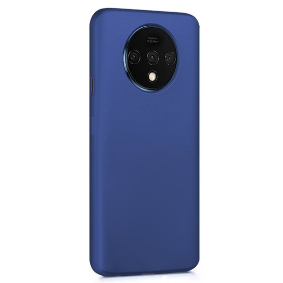 Microsonic Matte Silicone OnePlus 7T Kılıf Lacivert