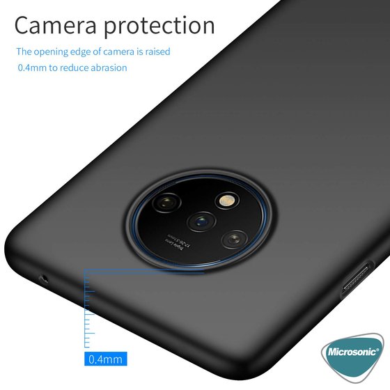 Microsonic Matte Silicone OnePlus 7T Kılıf Kırmızı