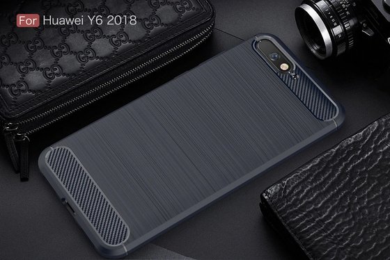 Microsonic Huawei Y6 2018 Kılıf Room Silikon Lacivert