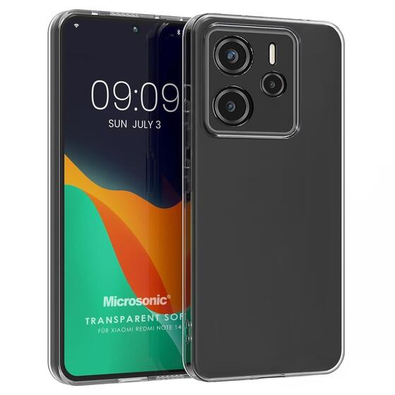 Microsonic Xiaomi Redmi Note 14 4G Kılıf Transparent Soft Şeffaf
