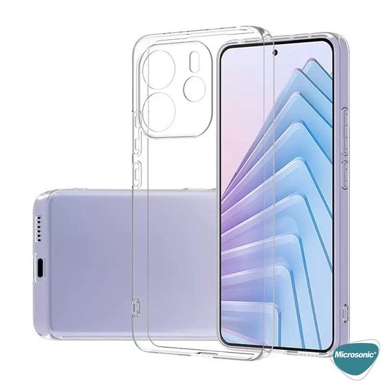Microsonic Xiaomi Redmi Note 14 4G Kılıf Transparent Soft Şeffaf