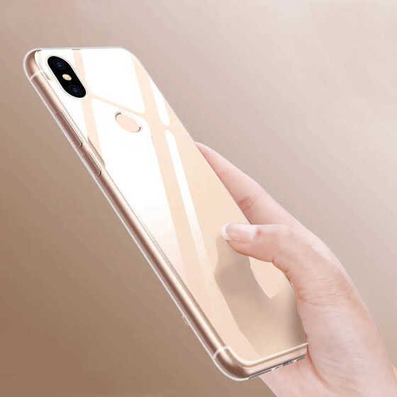 Microsonic Xiaomi Redmi S2 Kılıf Transparent Soft Beyaz