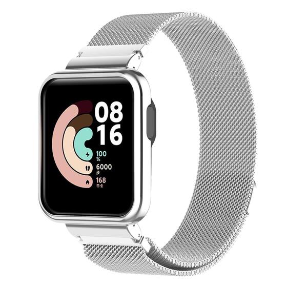 Microsonic Xiaomi Redmi Watch 2 Lite Milanese Loop Kordon Gümüş