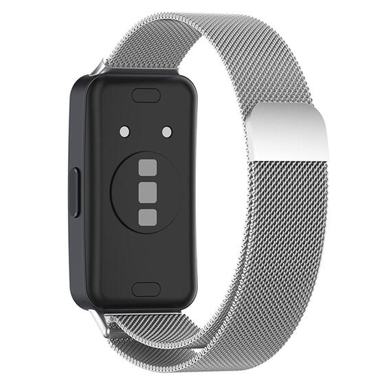 Microsonic Huawei Band 10 Milanese Loop Kordon Gümüş