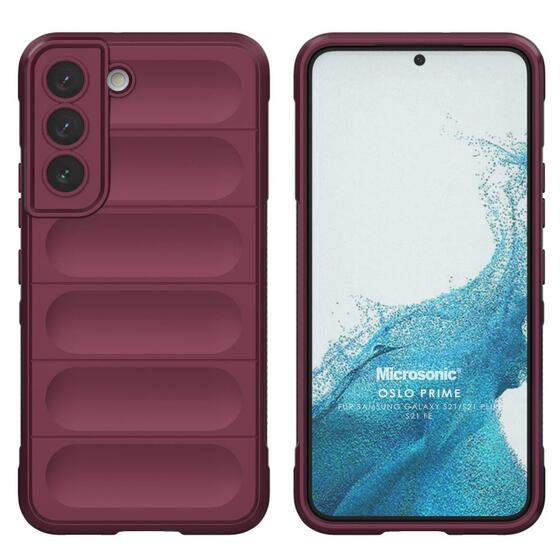 Microsonic Samsung Galaxy S21 Plus Kılıf Oslo Prime Bordo