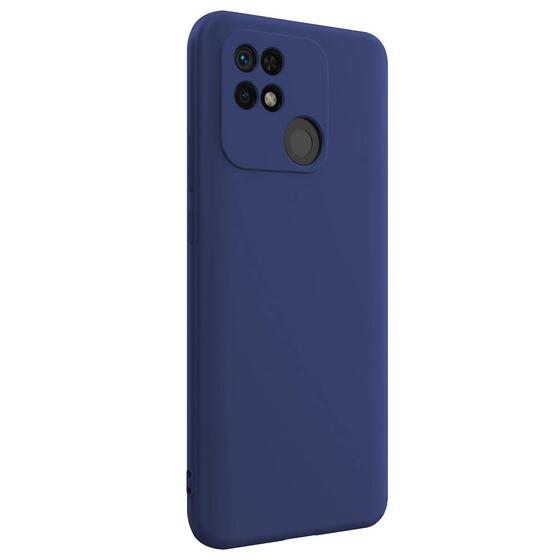 Microsonic Matte Silicone Xiaomi Poco C40 Kılıf Lacivert