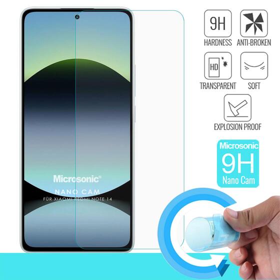 Microsonic Xiaomi Redmi Note 14 4G Nano Glass Cam Ekran Koruyucu