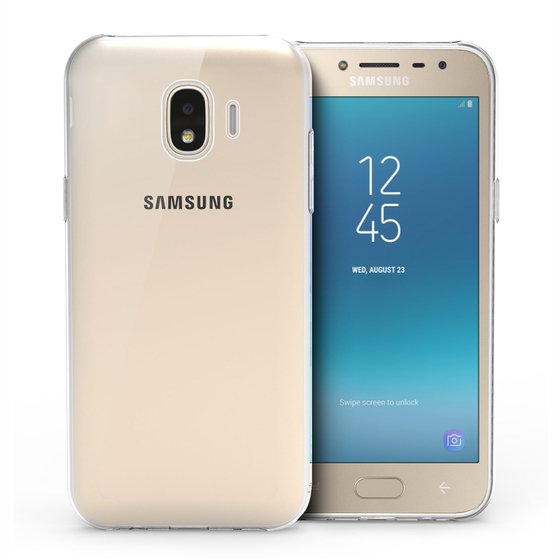 Microsonic Samsung Galaxy J4 Kılıf Transparent Soft Beyaz