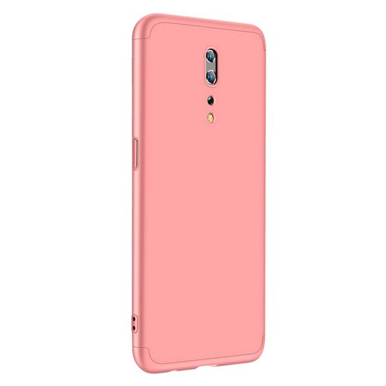 Microsonic Oppo Reno Z Kılıf Double Dip 360 Protective Rose Gold