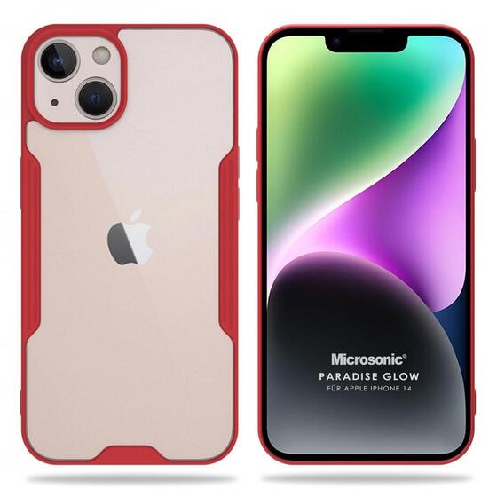 Microsonic Apple iPhone 14 Kılıf Paradise Glow Kırmızı