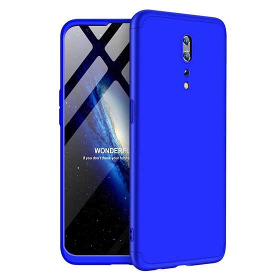 Microsonic Oppo Reno Z Kılıf Double Dip 360 Protective Mavi