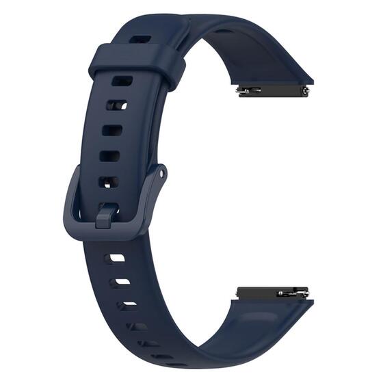 Microsonic Huawei Band 7 Kordon, Silicone Sport Band Lacivert