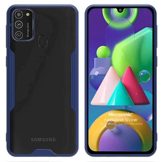 Microsonic Samsung Galaxy M30S Kılıf Paradise Glow Lacivert