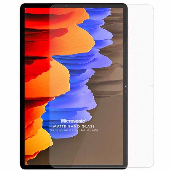 Microsonic Samsung Galaxy Tab S8 Plus X800 Matte Nano Glass Cam Ekran Koruyucu