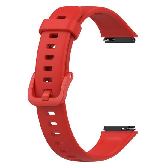 Microsonic Huawei Band 7 Kordon, Silicone Sport Band Kırmızı