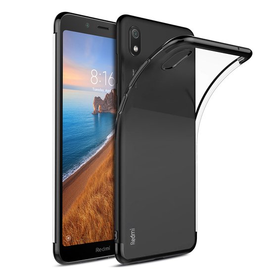 Microsonic Xiaomi Redmi 7A Kılıf Skyfall Transparent Clear Siyah