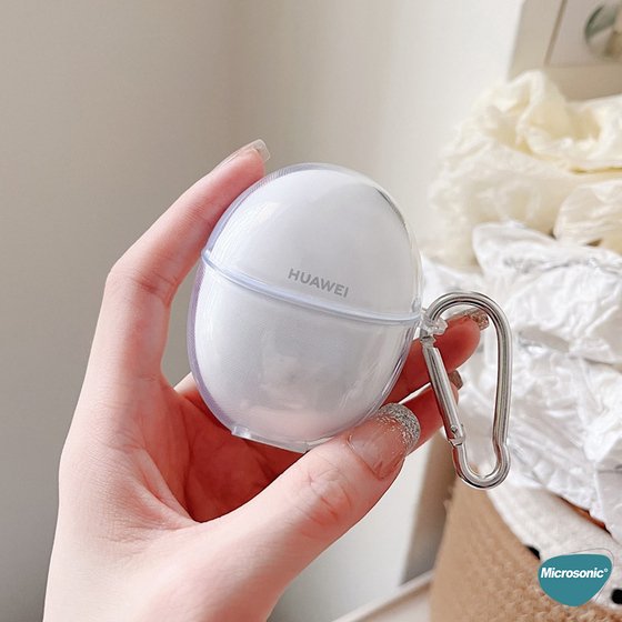 Microsonic Huawei FreeBuds 6 Kılıf Transparent Clear Soft Şeffaf