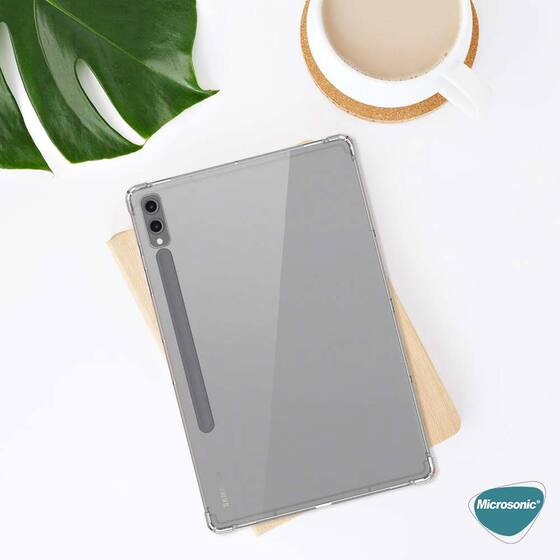 Microsonic Samsung Galaxy Tab S9 Plus X810 Kılıf Shock Absorbing Şeffaf