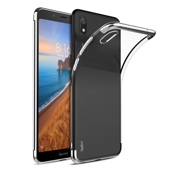 Microsonic Xiaomi Redmi 7A Kılıf Skyfall Transparent Clear Gümüş