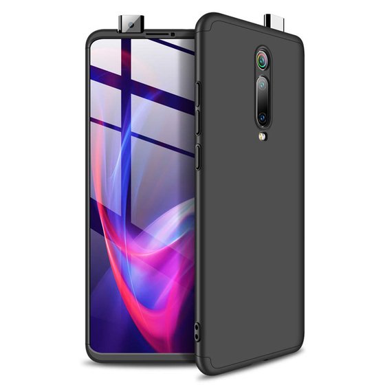 Microsonic Xiaomi Redmi K20 Kılıf Double Dip 360 Protective Siyah