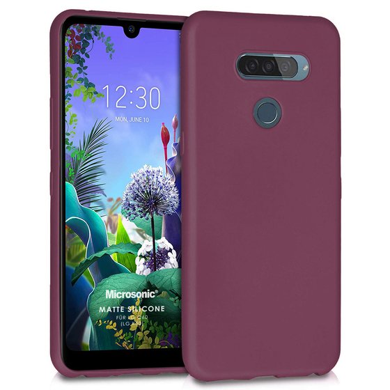 Microsonic Matte Silicone LG K50 Kılıf Mor