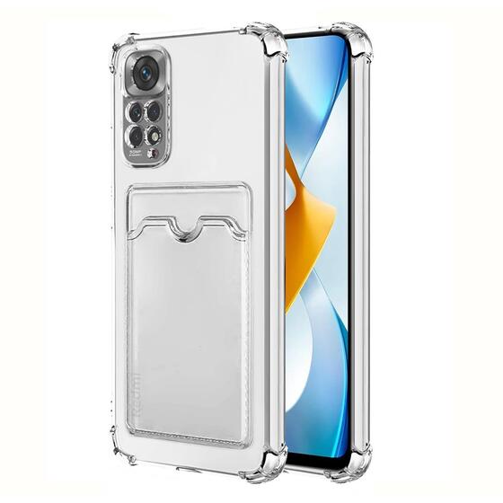 Microsonic Xiaomi Redmi Note 11 Pro 5G Card Slot Shock Kılıf Şeffaf