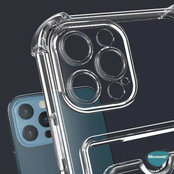 Microsonic Apple iPhone 11 Pro Max Card Slot Shock Kılıf Siyah