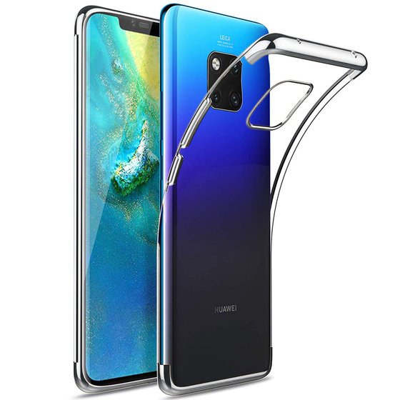 Microsonic Huawei Mate 20 Pro Kılıf Skyfall Transparent Clear Gümüş