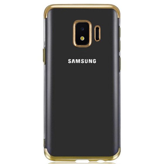 Microsonic Samsung Galaxy J2 Core Kılıf Skyfall Transparent Clear Gold