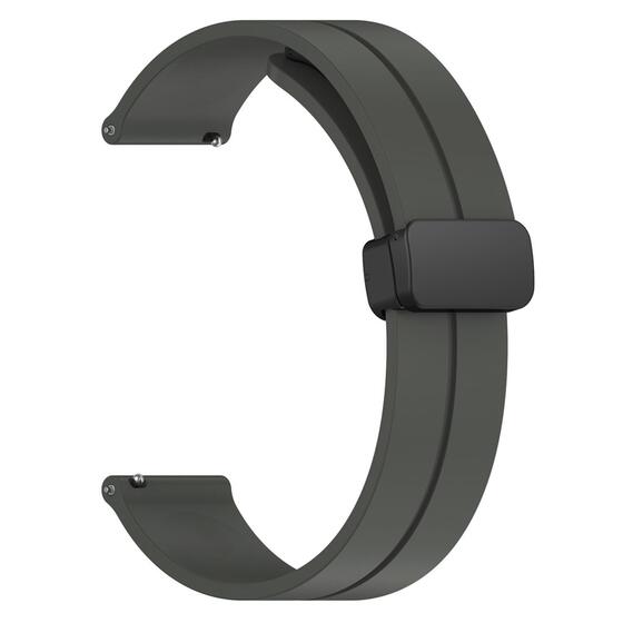 Microsonic Garmin Vivoactive 4 Kordon Ribbon Line Koyu Gri