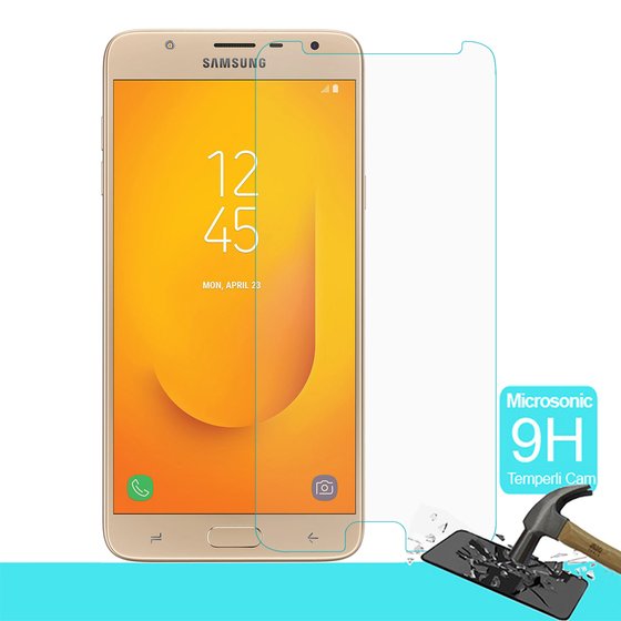 Microsonic Samsung Galaxy J7 Duo Temperli Cam Ekran koruyucu Kırılmaz film